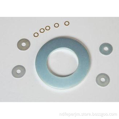 Ring Permanent Nd2Fe14B N35 Sintered NdFeB Magnet With Zn /